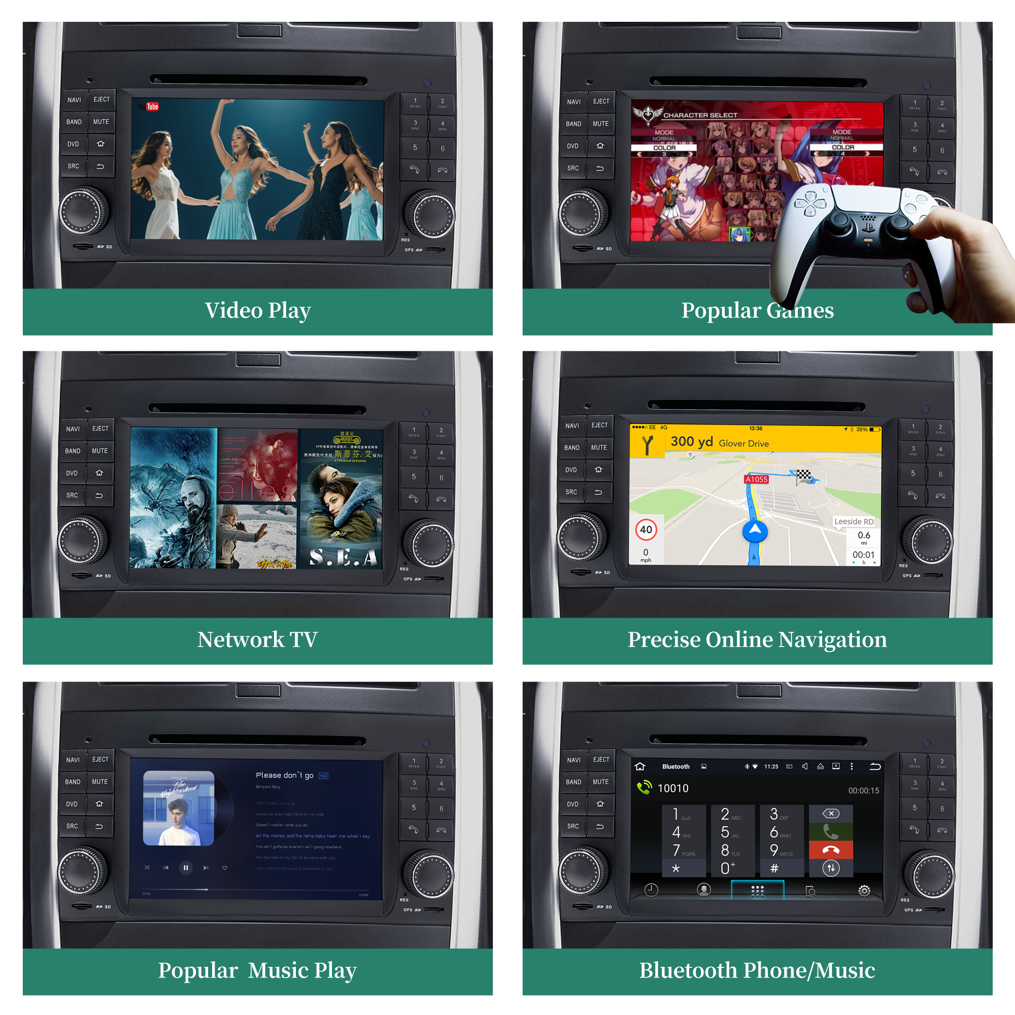Hualingan HL-8822 Autoradio for Mercedes W169 W245 W639 W906 VW Crafter 2 Din Radio Stereo Upgrade Video