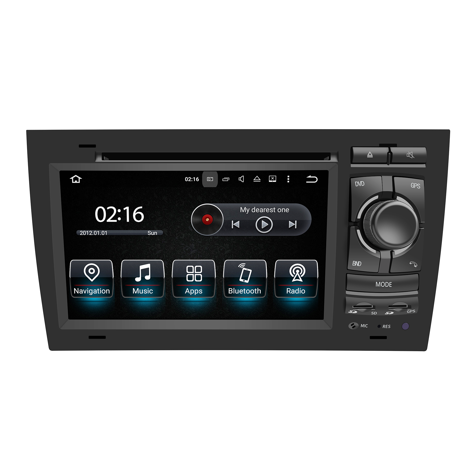 Audi A4 B5 B6 B7 Radio Dash Kit 7 inch Touch Screen Double Din Android 13 Car Steroe Wireless Apple CarPlay Android Auto Mirror Link GPS Navigation DVD Supports install Backup Cameras Netflix Spotify 