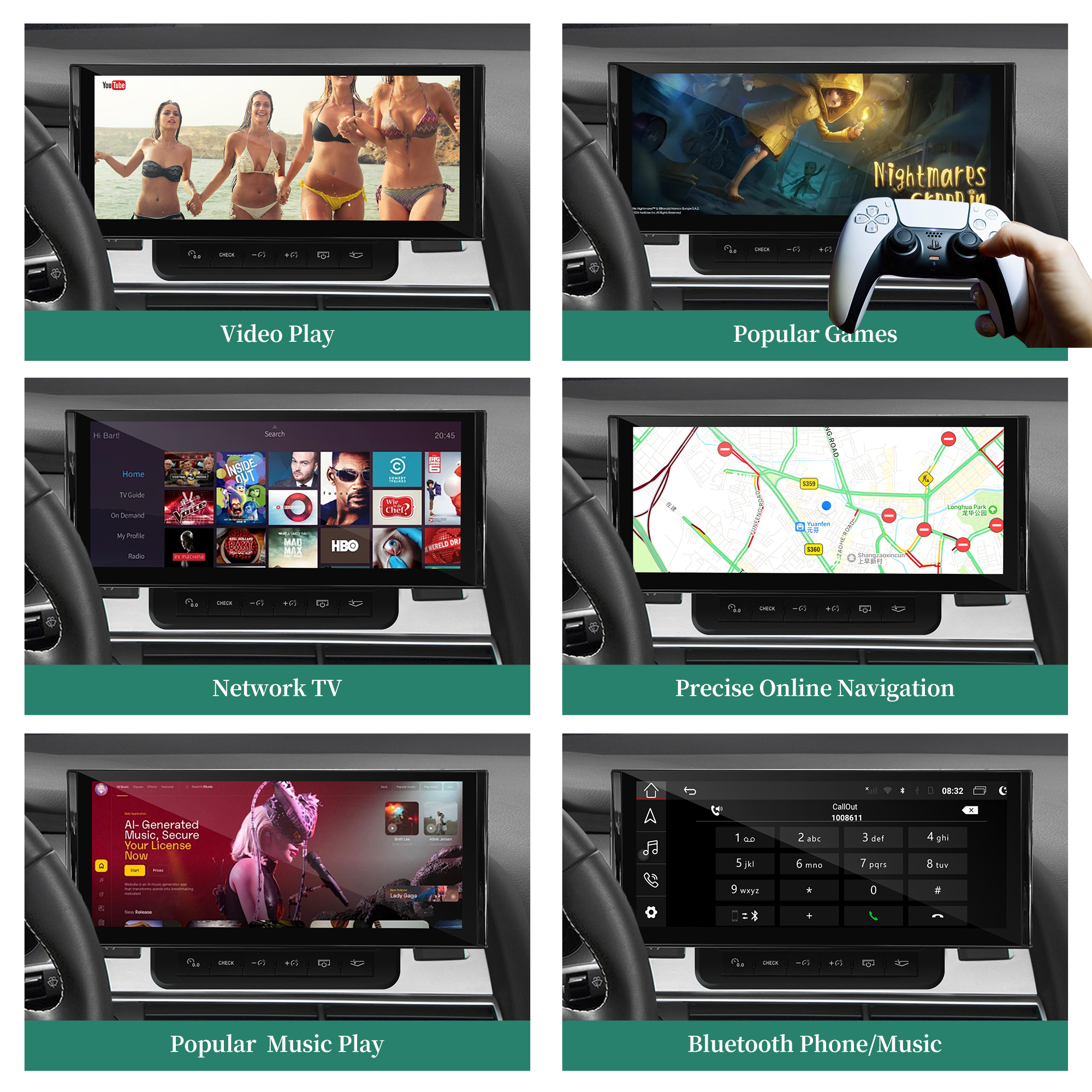 Hualingan hla-1006 Audi A6 C6 Android Display Screen Upgrade video