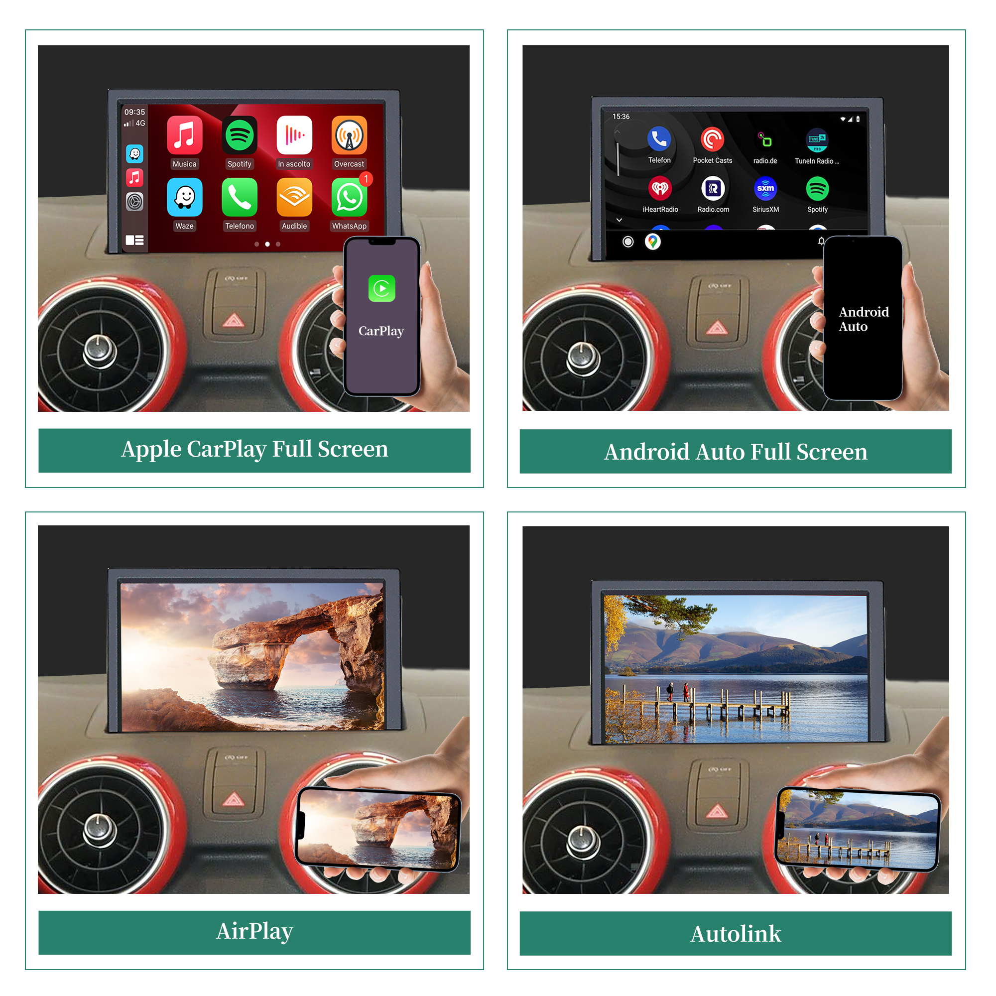hualingan hla-8661 Audi 7 inch Touch Screen Upgrade A1 S1 8X screen mirror