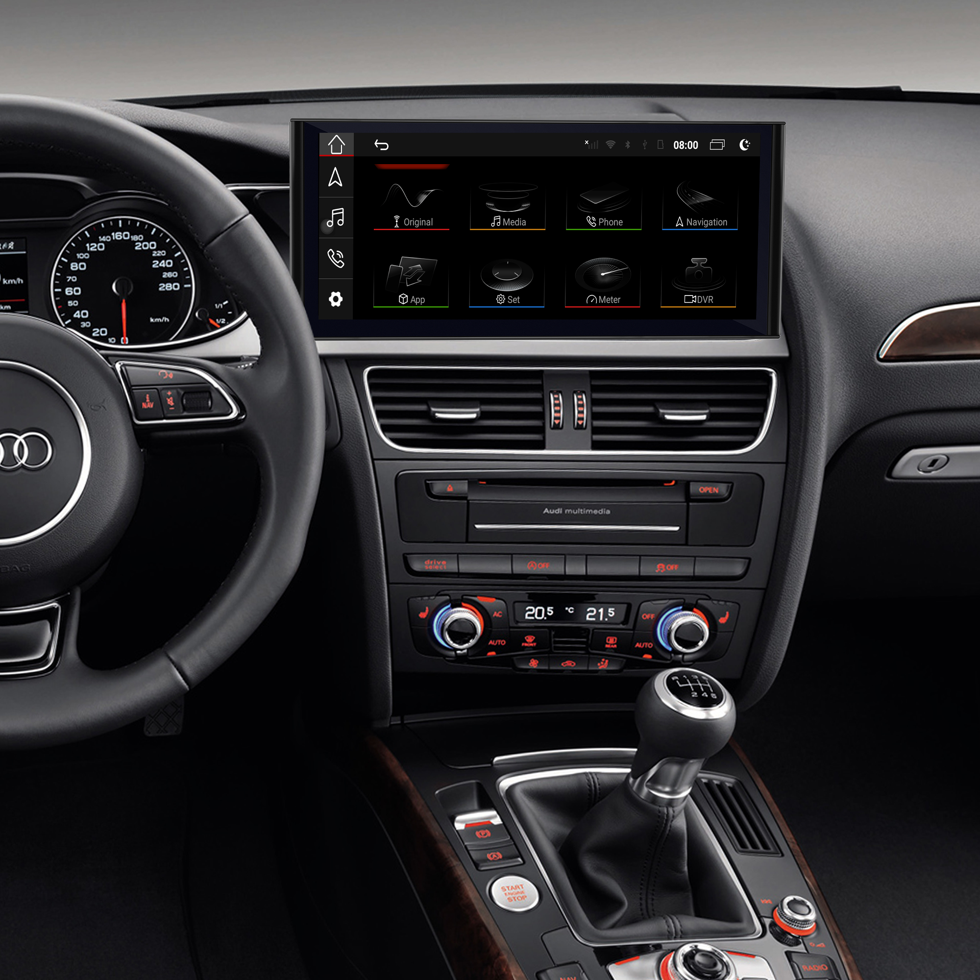 hualingan hla-1204 audi A4 S4 RS4 A5 S5 RS5 B8 android 13