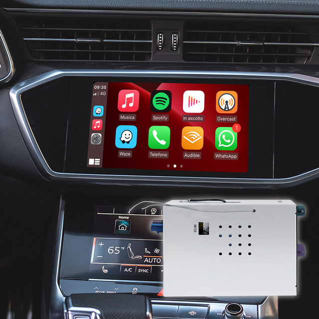 Android Auto Wireless Adapter for Audi A7 S7 RS7 4K8 Apple CarPlay IPhone Screen Mirror Full Screen To 10.1 Inch Car Screen,Android 13 Navigation Netflix Spotify Prime Video Reddit Twitch Waze Games 