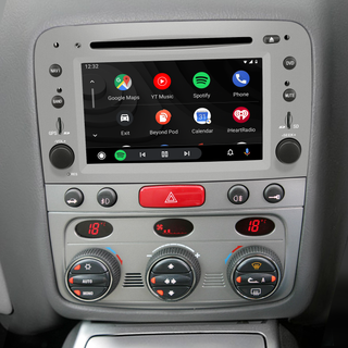 Alfa Romeo GT 147 Stereo Upgrade 7 inch Touch Screen Radio Apple CarPlay Android Auto Netflix Spotify Android 13 DVD Navigation WiFi Backup Cameras Games Prime Video ReeIShort