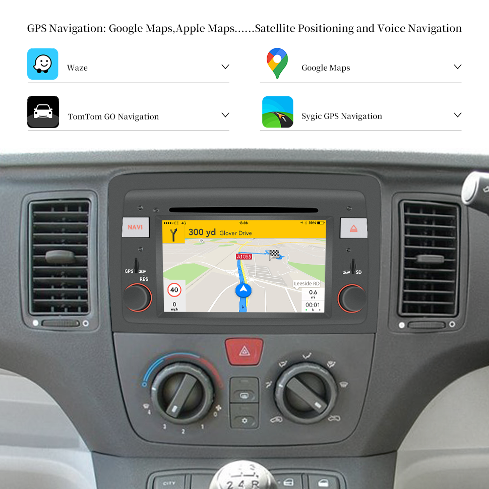 hla-8718 Hualingan Fiat Idea Lancia Musa Radio gps navigation