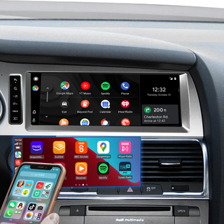 Hualingan Android Multimedia Retrofit Kit for Audi Q7 SQ7 RSQ7 MMI 3G(LHD)10.25 Touch Screen Mirror,Apple CarPlay Android Auto Apps Navigation Google Maps Netflix YouTube Spotify TikTok Reddit Games