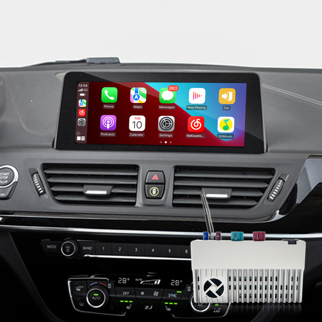Hualingan CarPlay Adapter for BMW 2 NBT EVO iD6 M2 F22 F23 F87 Apple CarPlay and Android Auto Screen Mirror on 8.8/10.25 iDrive Screen Access Android Apps Google Maps Spotify Netflix Roblox TikTok