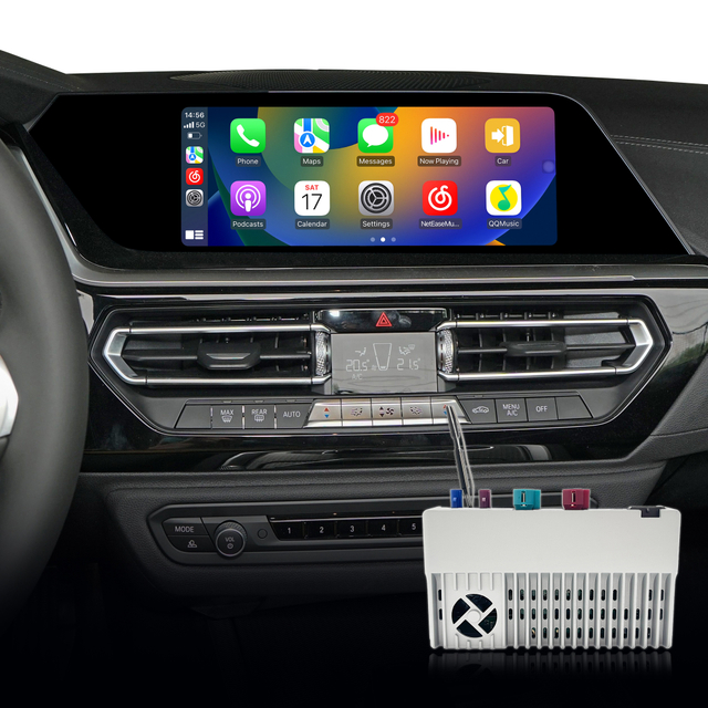 Hualingan CarPlay Adapter for BMW iDrive 7 Z4 G29 Upgrade 3 in 1 Wireless CarPlay&Android Auto&Android Connects iPhone/Samsung Apps Netflix Spotify Google Maps Prime Video to 10.25/12.3 Screen Mirror
