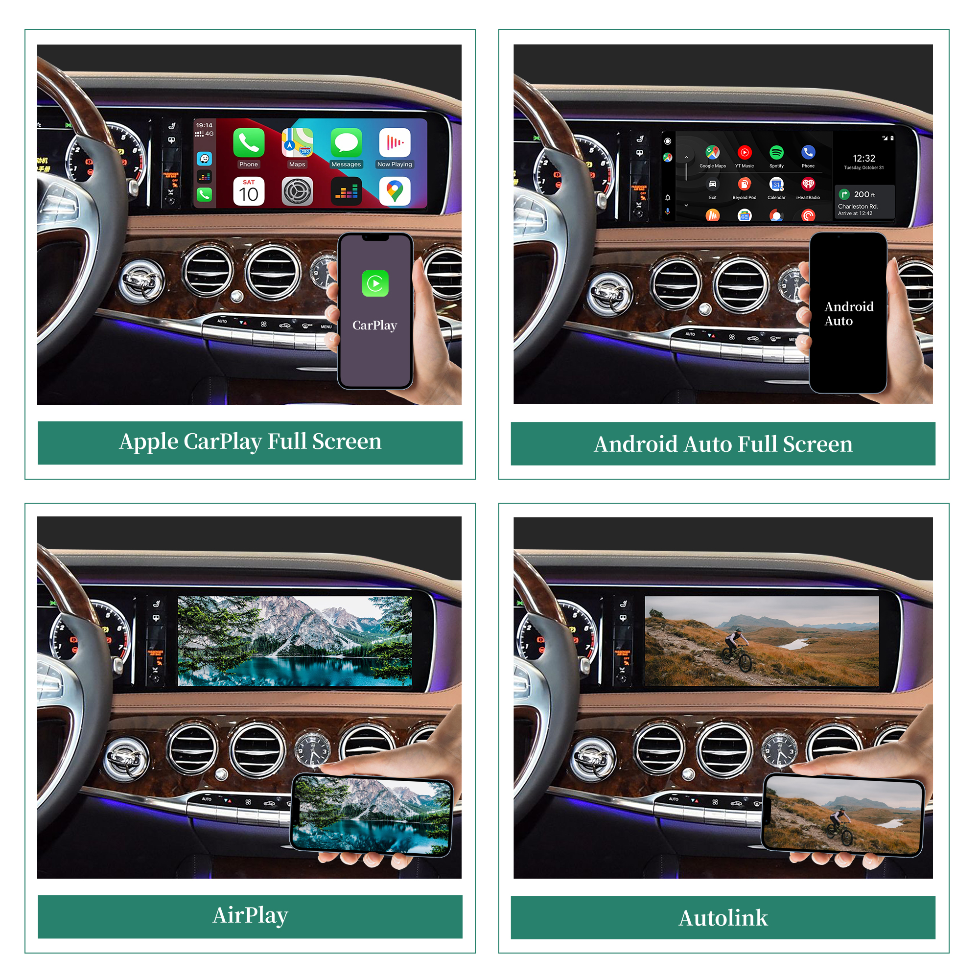 hualingan hla-4046 Mercedes S-Class NTG5-5.2 W222 mirror screen