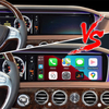 Hualingan CarPlay AI Adapter for Mercedes S-Class NTG5-5.2 W222 V222 X222 VV222 C217 A217 Wireless Apple CarPlay Android Auto Full Screen to 12.3 Touch Apps Netflix Spotify Prime Video Navigation 