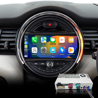 Mini Cooper CarPlay Adapter for Mini NBT EVO F54 8.8-inch Screen Wireless Apple CarPlay and Android Auto Full Screen Mirroring iPhone Apps Spotify Movies Pluto TV Google Maps Calls Via Bluetooth 