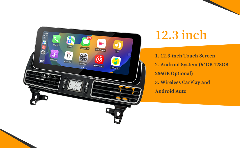 12.3 android screen hualingan hla-1239 Mercedes GLE W292 