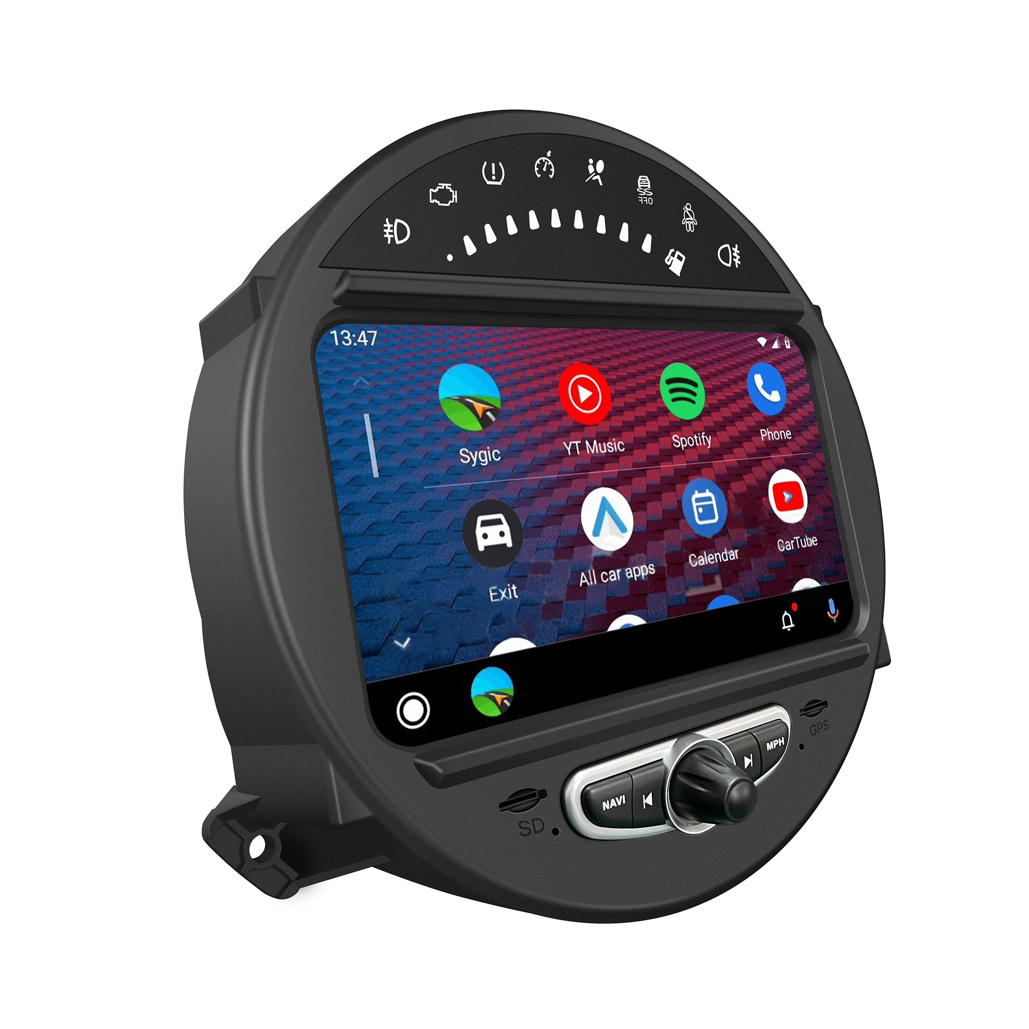 Mini Cooper R56 R55 R57 R58 R59 R61 Aftermarket Auto Radio Stereo Head Unit 8”Touch Screen Upgrade Apple CarPlay Android Auto Mirror Link FullScreen Multimedia Navigation DVD Replacement Installation