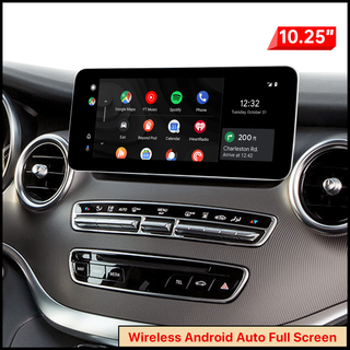 Mercedes-Benz V-Class W447 NTG5.0 NTG5.1 NTG5.2 Android Auto Apple CarPlay Retrofit Kit Android 14 App Navigation Netflix YouTube Spotify Reddit WhatsApp 12.3 Touch Screen Mirroring Backup Cameras