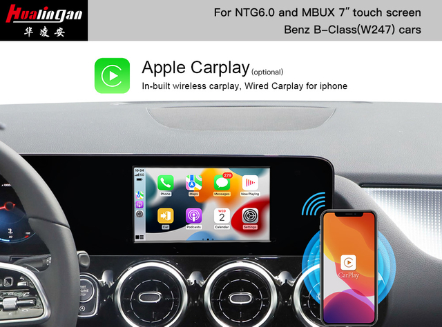 MBUX CarPlay Full Screen Update W247 Mercedes-Benz B-Class 4G Wi-Fi Hotspot Android 12 Navigation Backup Camera Watch Movies TV Audio Video Internet Or Streaming 