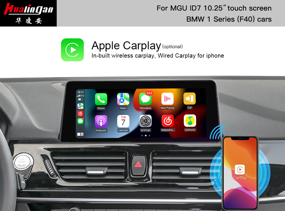 BMW 1 Series F40 Wireless CarPlay Retrofit IDrive 7 Android Auto BOX CarPlay AI BOX