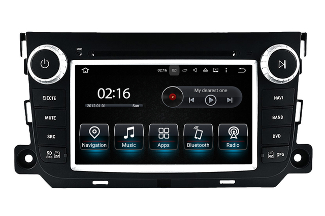 Hualingan Smart Fortwo/Forfour Android Radio Head Unit 7.0 Inch TouchScreen Car Stereo Upgrade Car GPS Navi DVD Car Player Wireless Apple CarPlay Fullscreen Audroid Auto Wifi 4G Bluetooth