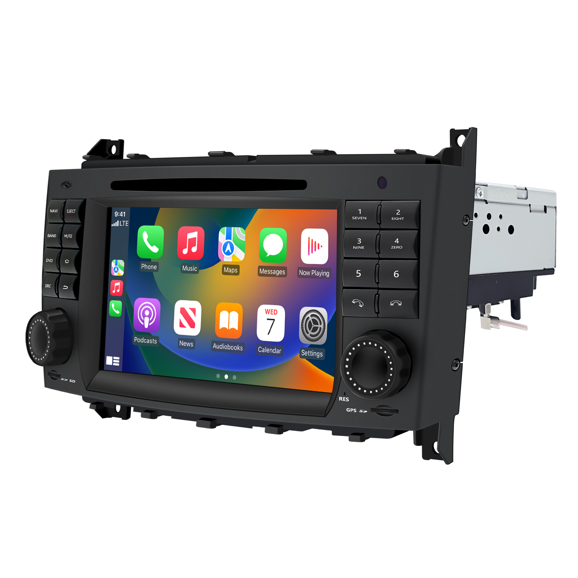 Mercedes W211 W219 C219 W463 W209 C20 Android Radio E-G-CLS-CLK Stereo Replacement 7in TouchScreen Apple CarPlay Andriod Auto DVD WiFi Autoradio 2000 2001 2002 2003 2004 2005 2006 2007 2008 2009 2010