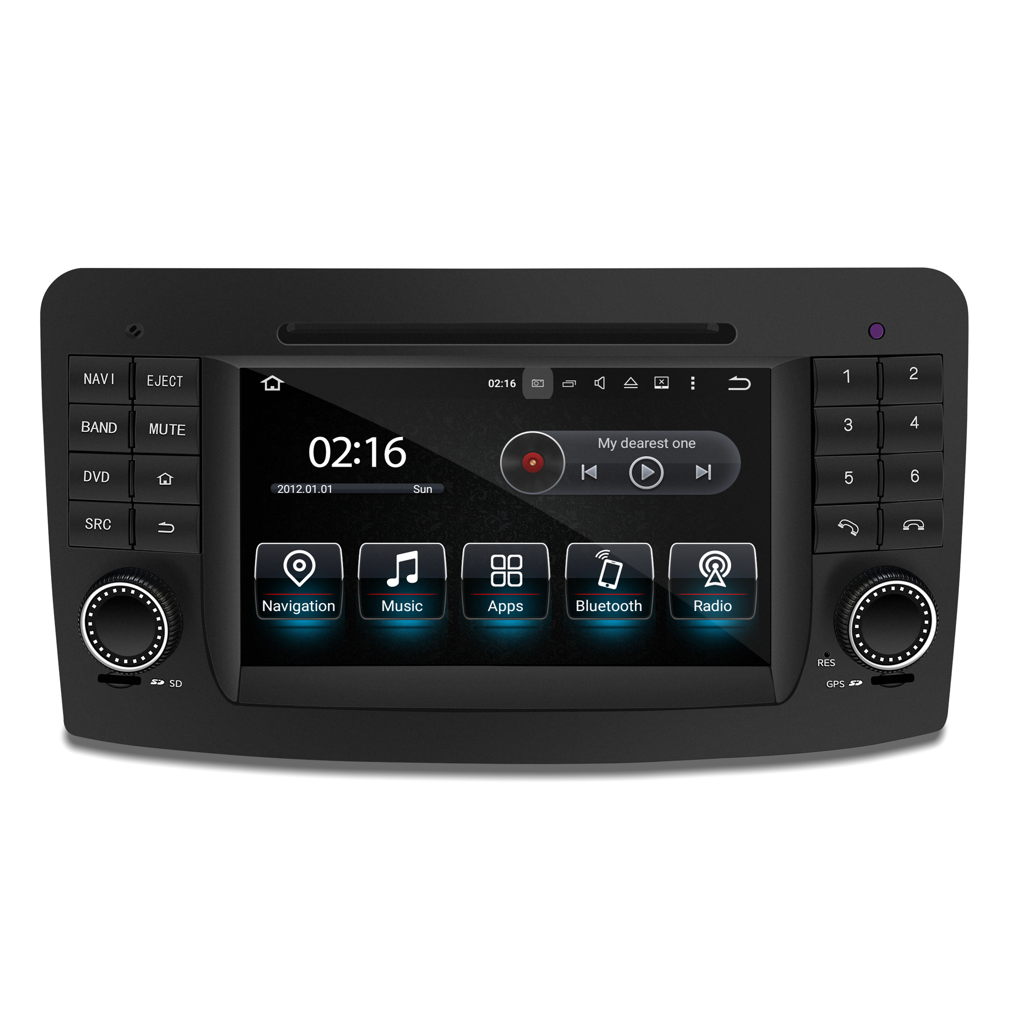 Hualinan Autoradio for Mercedes ML W164 GL 350 450 X164 Stereo Radio Head Unit Upgrade 7