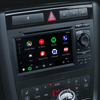 Audi A4 B5 B6 B7 Radio Dash Kit 7 inch Touch Screen Double Din Android 13 Car Steroe Wireless Apple CarPlay Android Auto Mirror Link GPS Navigation DVD Supports install Backup Cameras Netflix Spotify 