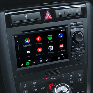 Autoradio Audi A4 S4 B5 B6 B7 2 Din Radio Replacement Kit 7 Inch Touch Screen Double Din Android 13 Wireless Apple CarPlay Android Auto Multimedia GPS Navigation DVD Backup Cameras Netflix Spotify