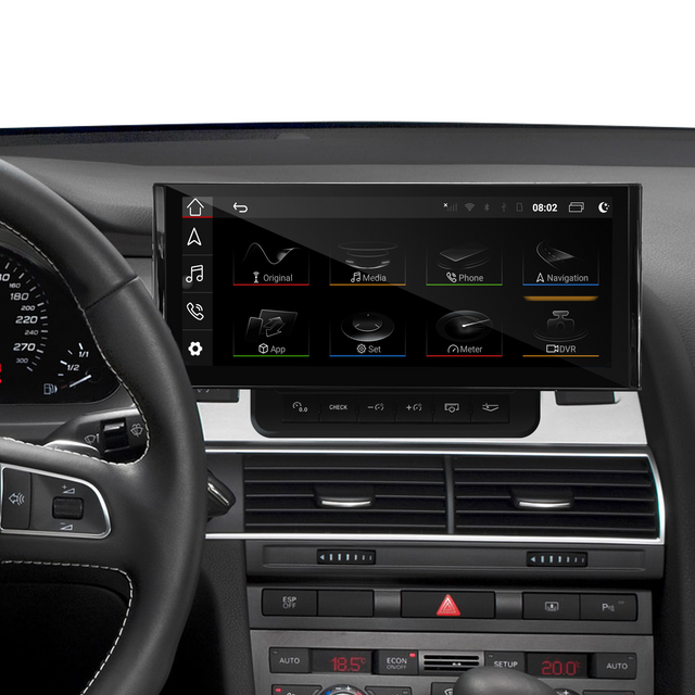 Audi A6 C6 MMI 3G AMI Android Touch Screen Upgrade 10.25 Inch Multimedia Wireless Apple CarPlay Android Auto Screen Mirroring 4G Wi-Fi Navigation Google Maps Netflix Spotify Prime Video Twitch Tumblr 