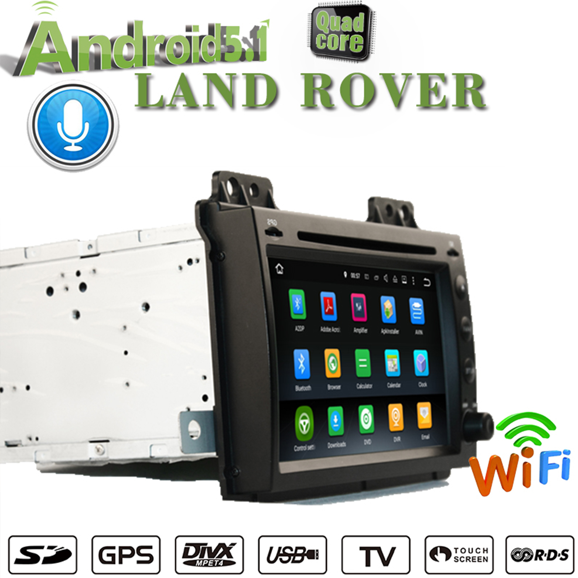 Land Rover Freelander 1 L314 CarPlay Stereo Upgrade 7 inch Touch Screen Android Auto Radio Netflix Spotify Android 13 DVD WiFi Navigtion Backup Cameras Prime Video TikTok Twitter Reddit Pinterest