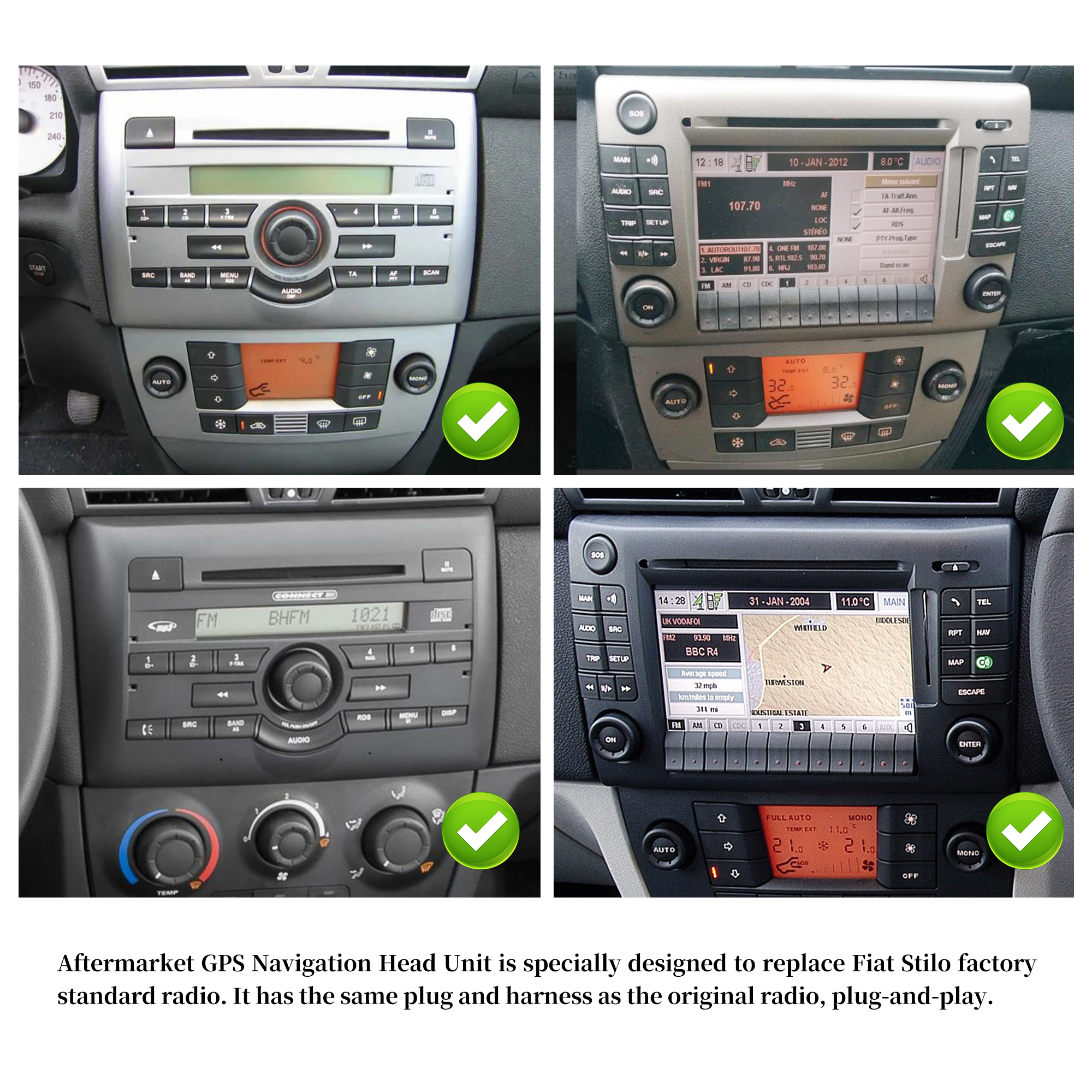hualingan hla-8807 Fiat Stilo Stereo Upgrade 中控