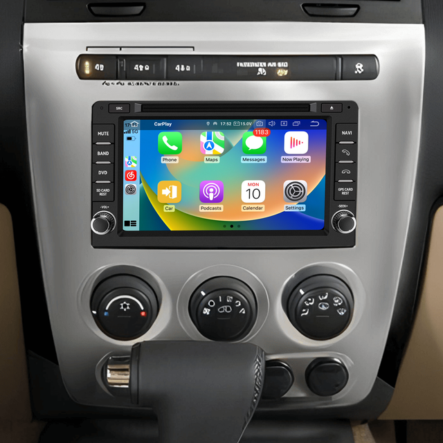 Hualingan Hummer H3 Android Radio Head Unit 7.0 Inch TouchScreen Car Stereo Upgrade Car GPS Navigation DVD Car Player Aftermarket Radio Wireless Apple CarPlay Fullscreen Audroid Auto