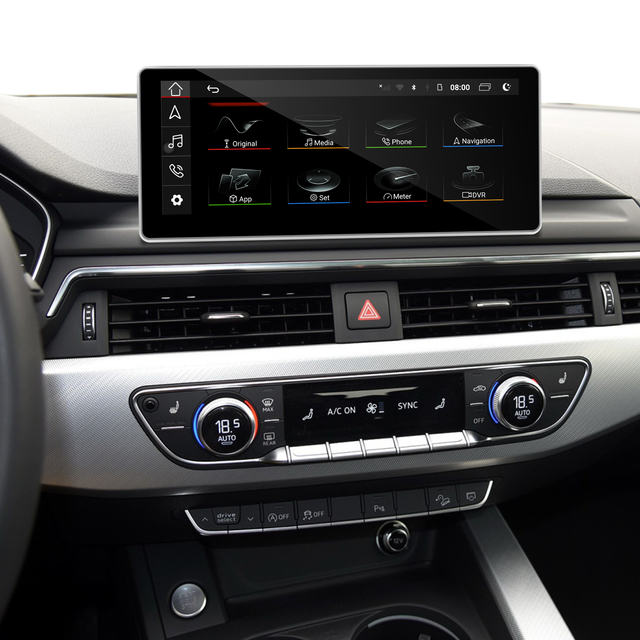 Audi A5 S5 RS5 F5 MIB Android Auto Apple CarPlay Mirror iPhone to 10.25 Touch Screen Upgrade Android 13 Apps Netflix Spotify Games TikTok Pluto TV Disney+, Paramotunt+ Navigation WiFi 