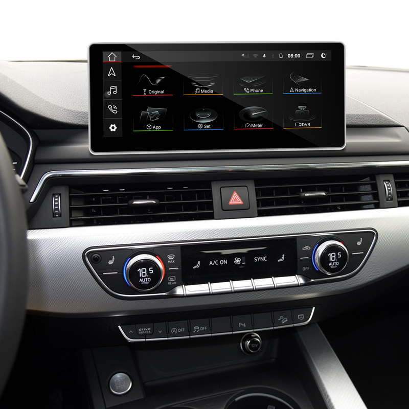 Audi A5 S5 RS5 F5 MIB Android Auto Apple CarPlay Mirror iPhone to 10.25 Touch Screen Upgrade Android 13 Apps Netflix Spotify Games TikTok Pluto TV Disney+, Paramotunt+ Navigation WiFi 