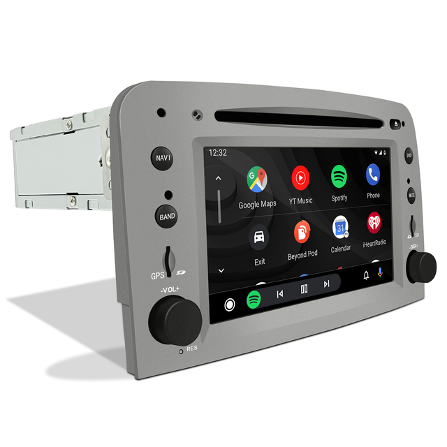 Alfa Romeo GT 147 Stereo Upgrade 7 inch Touch Screen Radio Apple CarPlay Android Auto Netflix Spotify Android 13 DVD Navigation WiFi Backup Cameras Games Prime Video ReeIShort