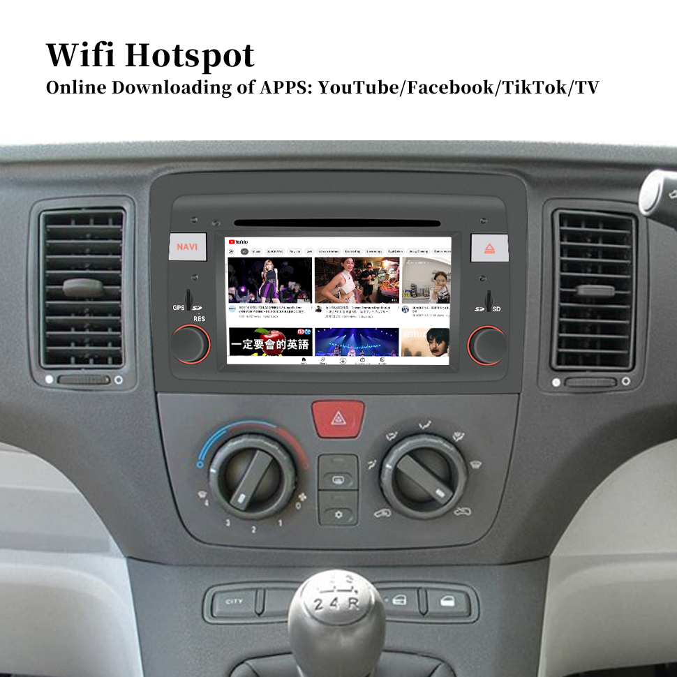 Fiat Idea Musa Apple CarPlay Stereo Upgrade 6.2 inch Touch Screen Navigation Android 13 Wireless Audroid Auto Netflix YouTube TV Spotify Bluetooth Music Autoradio Wifi Backup Cameras and 360° camera