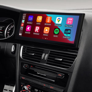 Audi Android Auto Retrofit Upgrade for A4 S4 RS4 A5 S5 RS5 12.3 inch Touch Screen Wireless Apple CarPlay Samsung Mirror Full Screen Android 13 App Netflix Spotify Prime Video Reddit Twitch Games Music