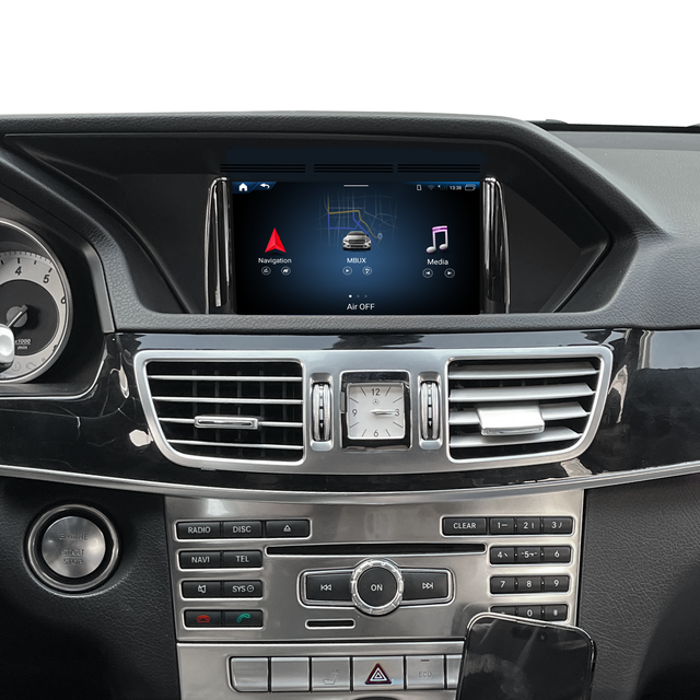 Mercedes W212 V212 E-Class NTG 5.0 5.1 5.2 Wireless CarPlay Android Auto Mirror 7 inch Touch Screen Android 14 Naivgation WhatsApp Twitter Netflix YouTube Spotify TikTok Backup Cameras 360 Camera