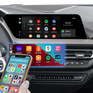 Hualingan CarPlay Adapter for BMW 1 Series F40 iD7 MGU Upgrade 3 in 1 Wireless CarPlay & Android Auto & Android 13 Games Netflix YouTube Spotify Navigation Waze Full Screen Mirror 10.25/12.3 Screen