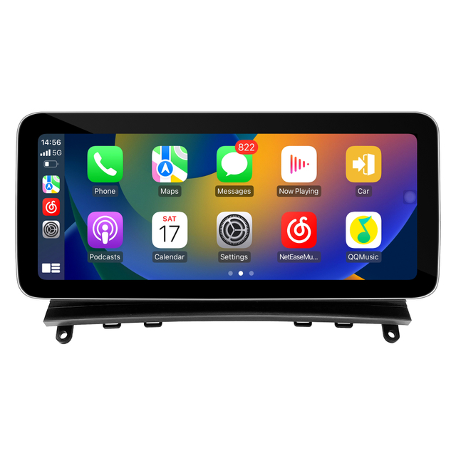 Mercedes W204 C204 S204 NTG4 Android Auto Retrofit Kit Upgrade 10.25 Touch Screen Wireless Apple CarPlay Android 14 Apps Navigation Netflix Spotify Facebook YouTube Reverse Camera Screen Mirroring