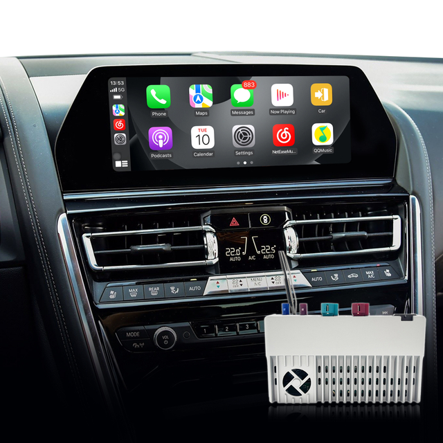 Hualingan CarPlay Refit for BMW iDrive 7 G14 G15 G16 8 Series Upgrade 3 in 1 Wireless CarPlay&Android Auto&Android 13 Access Netflix Spotify Telegram Navigation Mirroring to 10.25/12.3 Full Screen