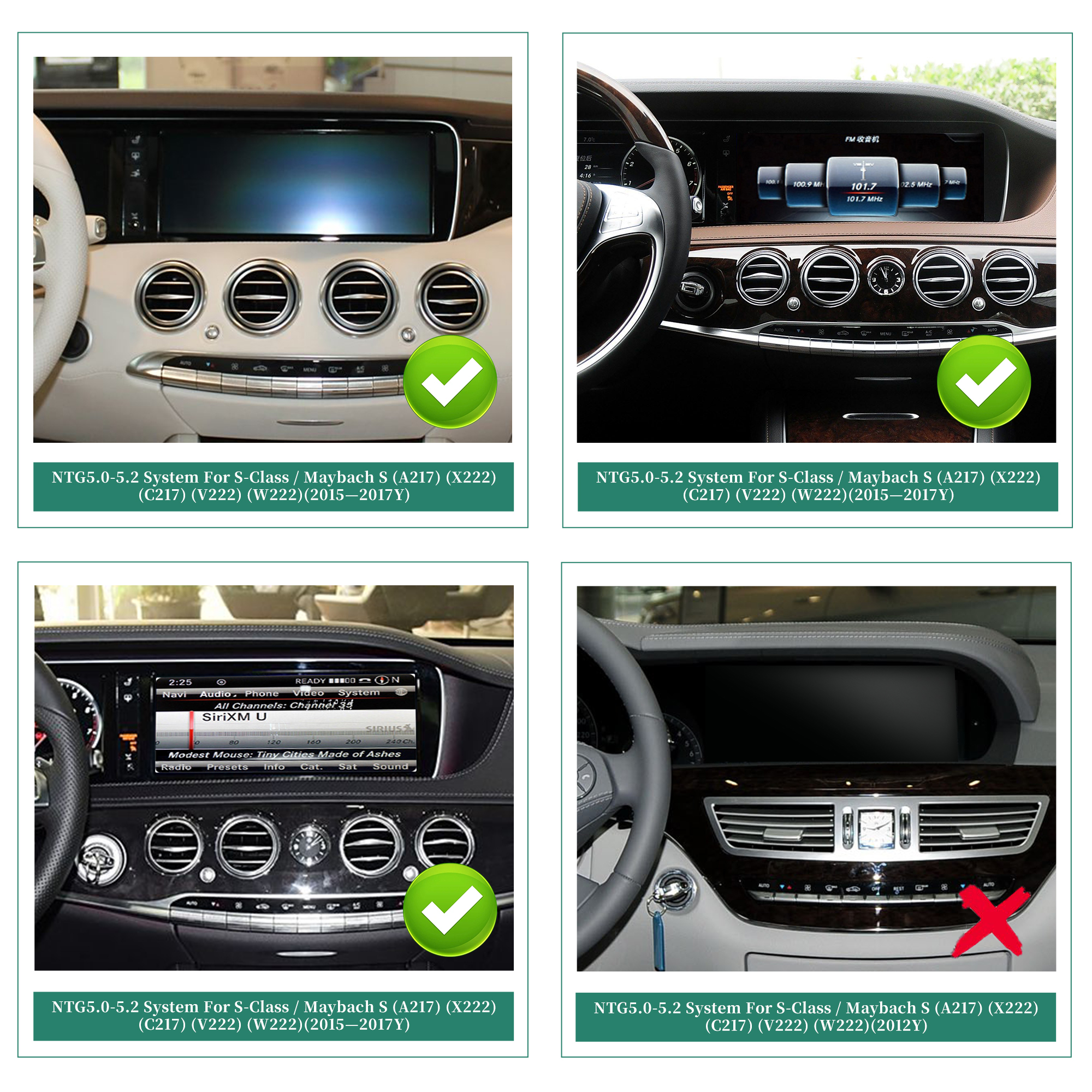 Hualingan hla-4046 Mercedes S-Class NTG5-5.2 W222 V222 X222 VV222 C217 A217