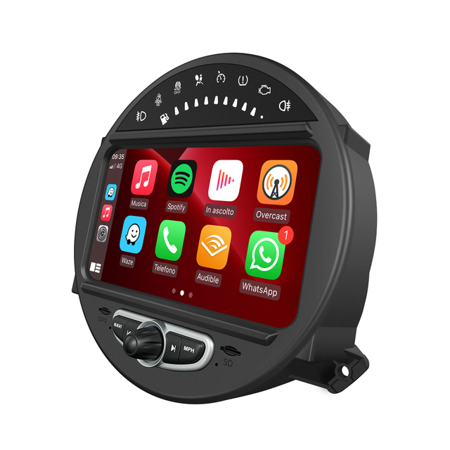 Auto Radio Mini Cooper replacement Mini One JCW R55 R56 R57 R58 R59 R60 R61 with 8"Android 13 Android Auto Netflix GPS Navi DVD RDS BT 