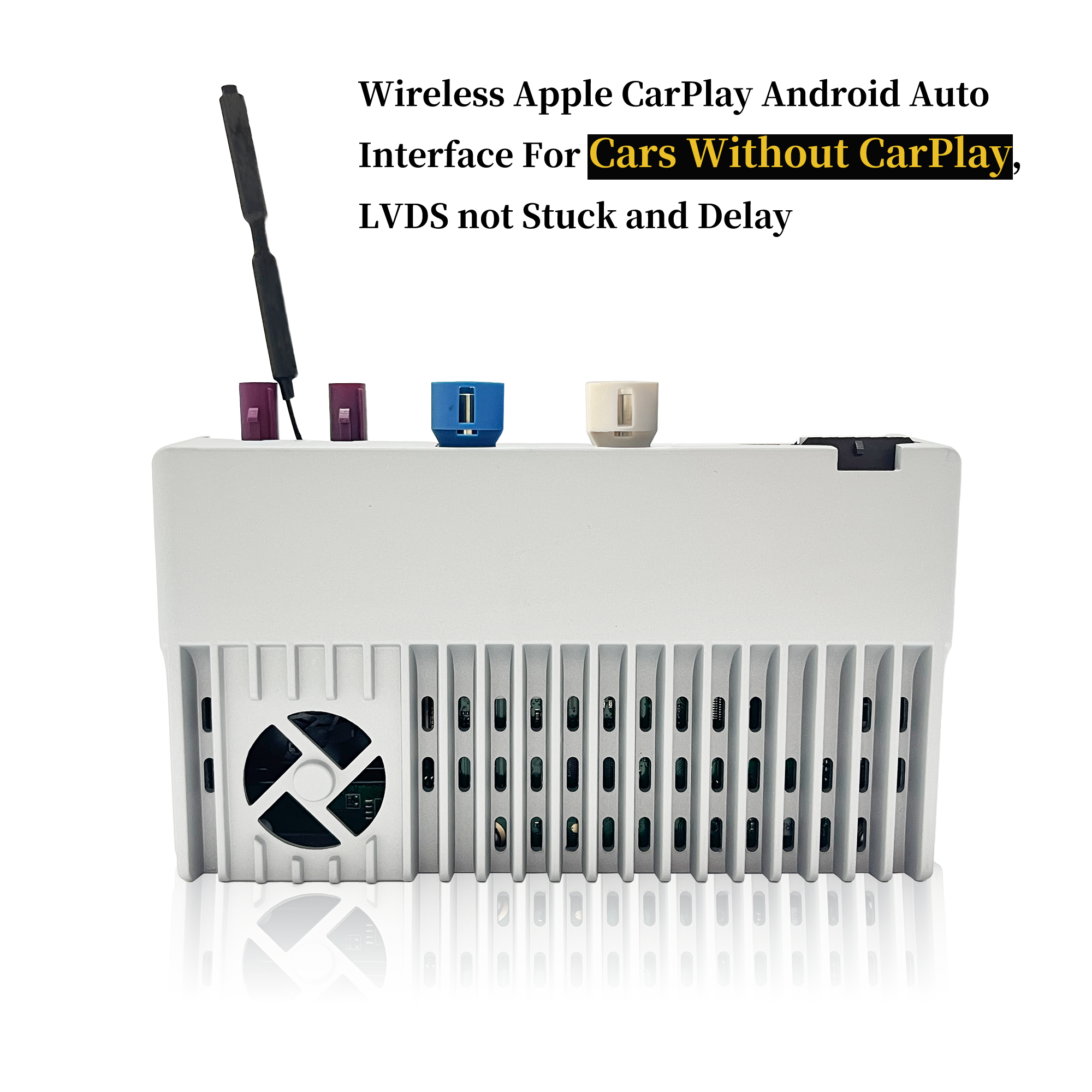Android Auto Adapter For Volvo V90 Apple CarPlay Wireless ZLINK App for Screen Mirroring Wi-Fi LVDS Interface Is for Special Car, Compatible Car With Or Without OEM Wired CarPlay