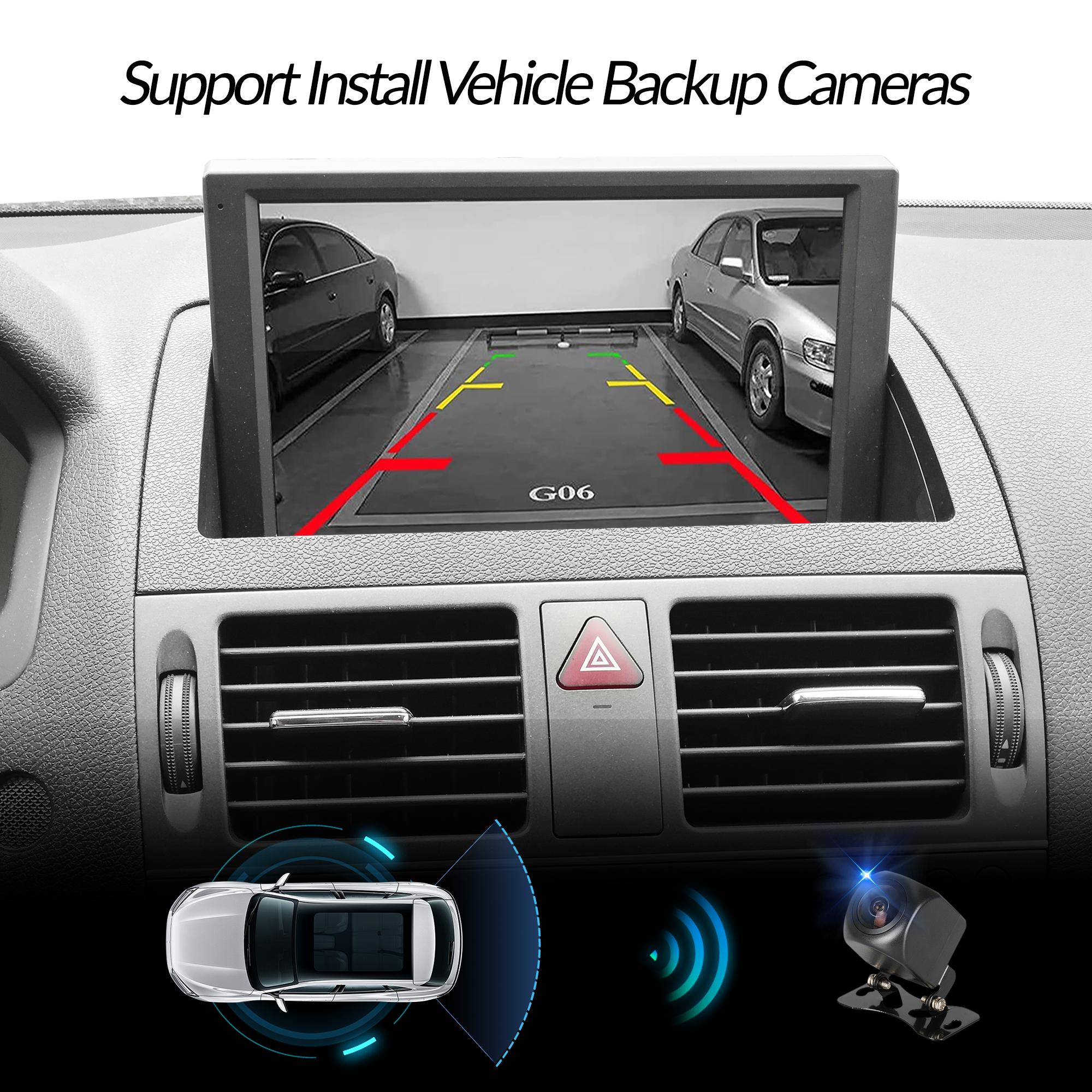 Apple CarPlay for Mercedes W204 S204 C204 NTG 4.0 Autoradio Upgrade 8 inch Android Screen Wireless Android Auto Mirroring Full Screen Apps Netflix Spotify YouTube TV Navigation Maps Vehicle Camer