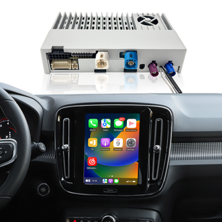 Apple CarPlay Volvo Adapter for 9 inch Sensus Screen XC40 Wireless Android Auto Apps Mirroring Full Screen Wi-Fi 4G Steering Wheel Navigation Google Maps Bluetooth Calls Music Netflix Spotify