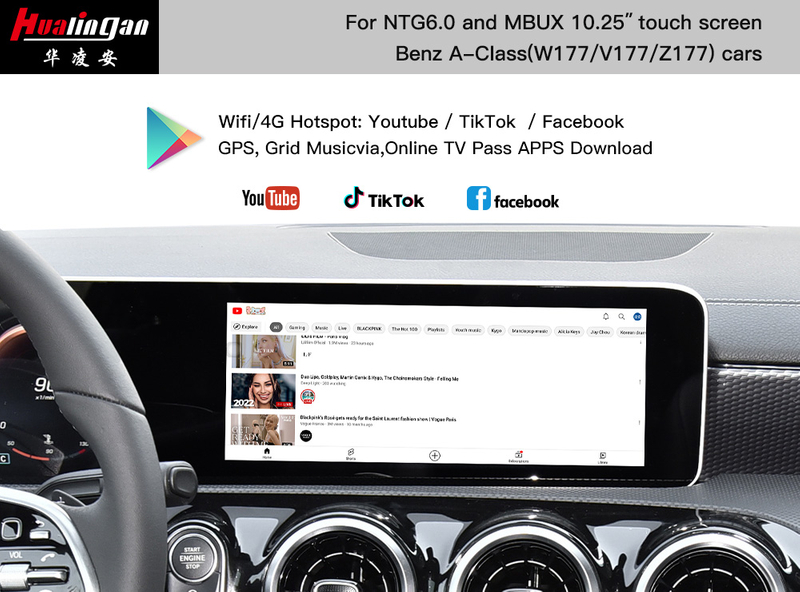 Mercedes MBUX A Class W177 V177 Wireless Apple Carplay Android Auto