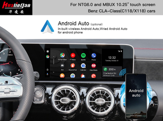 MBUX C118 Mercedes CLA X118 New Multimedia System CarPlay Fullscreen Android Mirroring Navigation Android 12 With 12.3 Inch Touch Screen