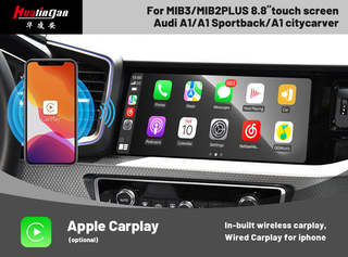Hualingan 3 in1 Android Adapter for Audi A1 S1 Q3 SQ3 RSQ3 MIB2P MIB3 Wireless Apple CarPlay Android Auto Screen Mirror Link to Phone Full Screen Navi Netflix Spotify Prime Video Reddit Twitch Siri