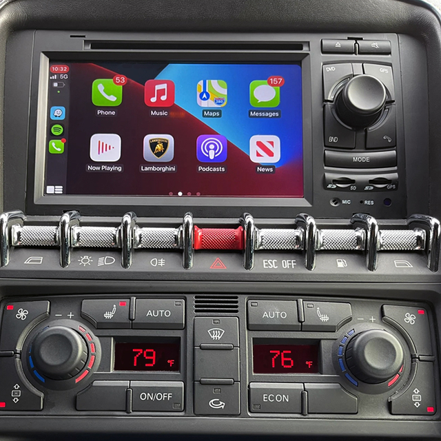 Gallardo Apple CarPlay For Lamborghini 7inch TouchScreen Android 13 Android Auto Netflix Car Radio Head Unit FM RDS BT GPS Navi MP3 