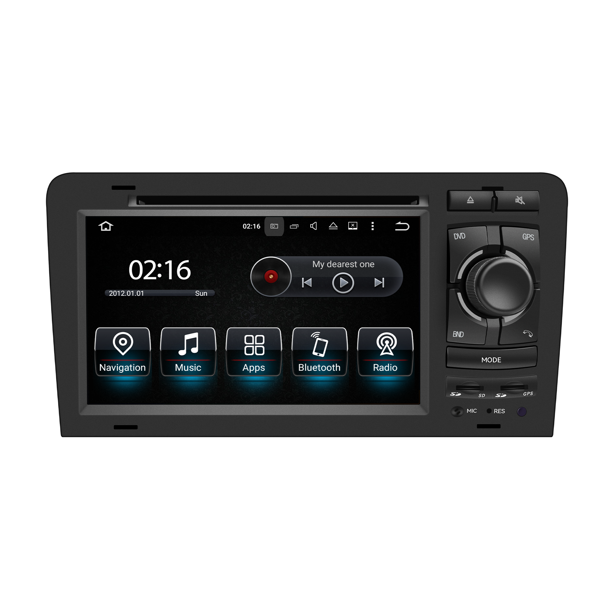 Audi A3 S8 8P Radio Upgrade Kit 7 inch Touch Screen Wireless Apple CarPlay Android Auto Mirror Link Android 13 Double Din Steroe GPS Navigation DVD Supports install Backup Cameras Netflix Spotify