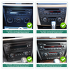 BMW CarPlay Radio Upgrade E90 E91 E92 E93 Stereo 6.2 Inch Android Screen Wireless CarPlay Android Auto Full Screen Mirroring, GPS Navigation, Split Screen, WiFi Apps, Bluetooth, Music, Backup Camera 