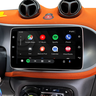 Smart 453 Radio Upgrade Fortwo Forfour 2014 2015 2016 2017 2018 2019 Replacement 9 Inth HD Touchscreen Double Din Stereo Apple CarPlay Andriod Auto Full Screen MirrorLink Backup Camera WiFi Netflix