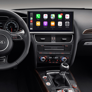 Audi A4 B8 CarPlay Upgrade for S4 RS4 A5 S5 RS5 8T install 12.3 inch Touch Screen Wireless Android Auto Phone Mirror Full Screen Android 13 Apps Netflix Spotify Prime Video Reddit Twitch Waze Games